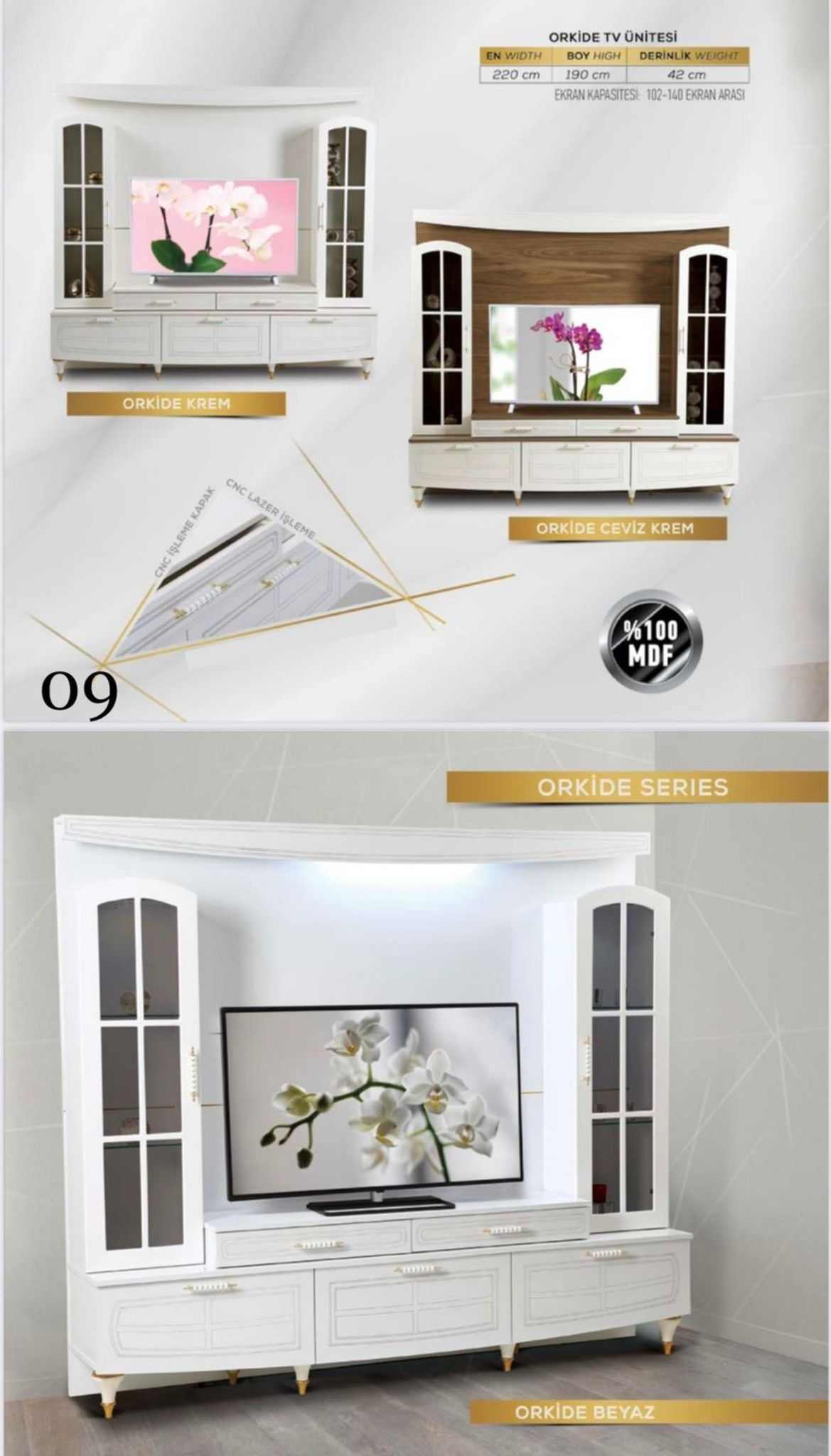 ORKİDE MDF TV ÜNİTESİ