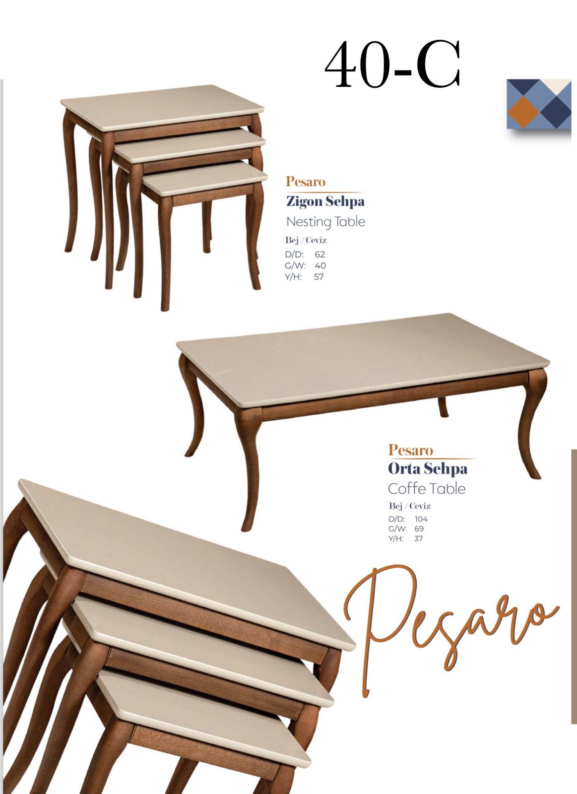 FURAX ZİGON ORTA SEHPA SET