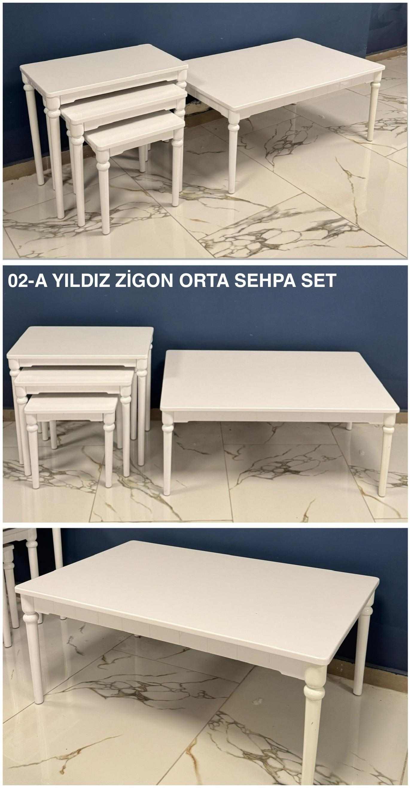 02- YILDIZ ZİGON ORTA SEHPA SET
