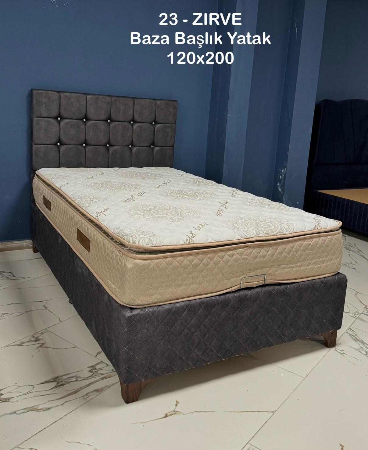 ZİRVE 120X200 BAZA BAŞLIK YATAK SETİ