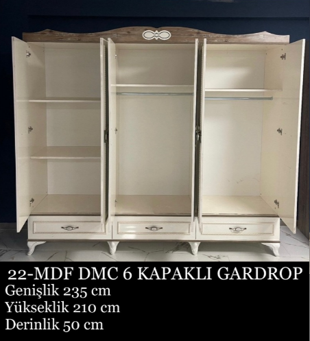 DMC 6 KAPAKLI MDF GARDROP