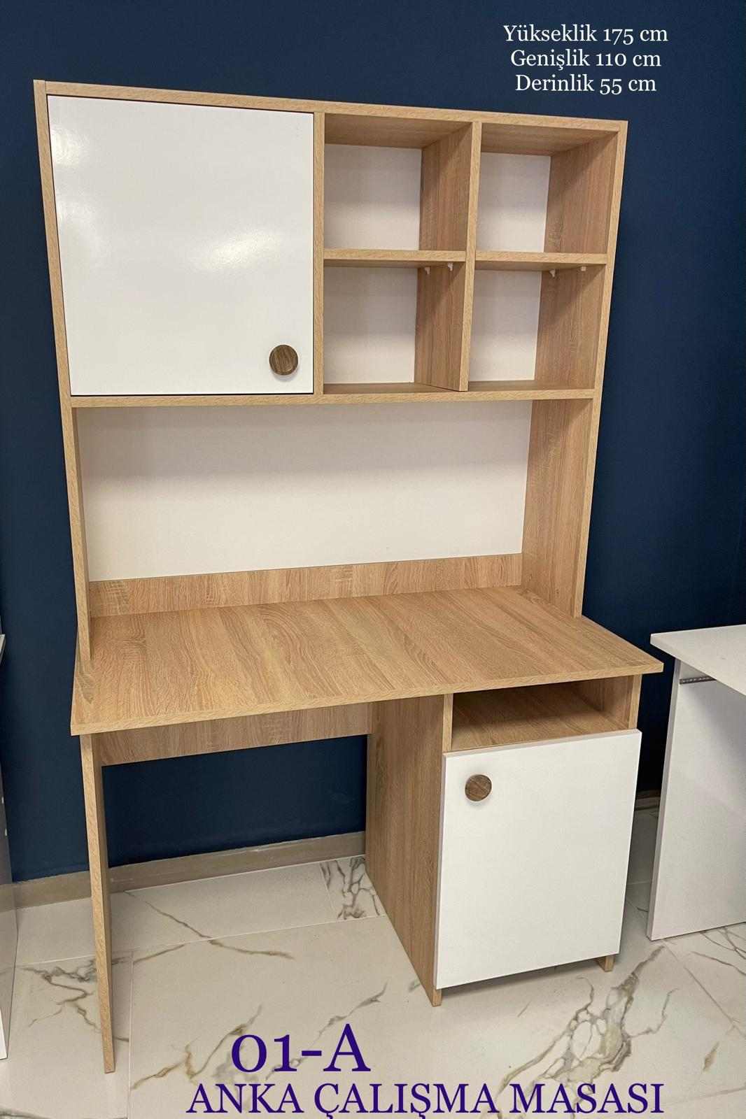 ANKA  KİTAPLIKLI ÇALIŞMA MASASI