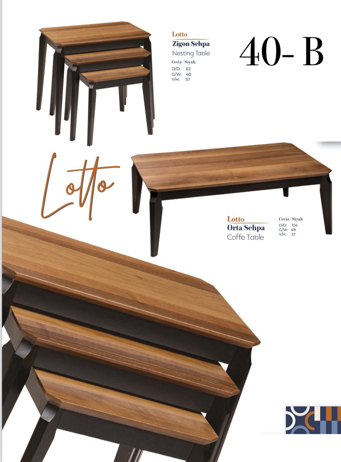 FURAX ZİGON ORTA SEHPA SET