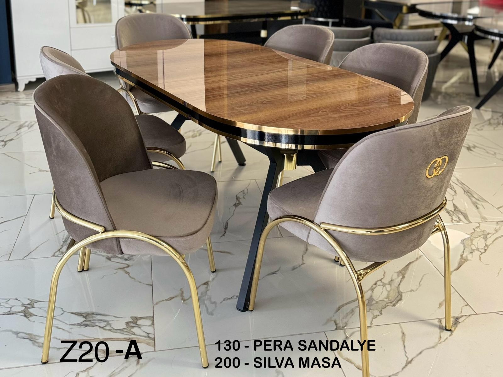 PERA-SİLVA YEMEK MASASI TAKIMI